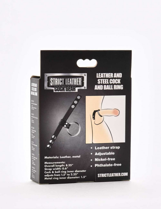 Leather Ball Stretcher Metal Ring - Strict Leather