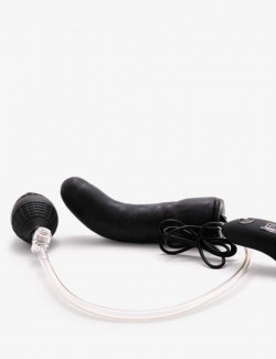 Dildo Inflatable Vibrating Curved - Lux Fetish